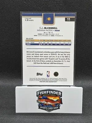 2025-26 Topps Chrome - T.J. McConnell #11 X-Fractor - Basketball Card Single