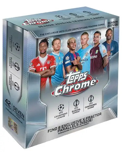 2025-26 Topps Chrome UEFA Champions League Mega Box - Soccer Card Box
