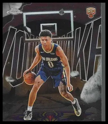 2025-26 Topps Chrome #YQ-7 Jeremiah Fears Youthquake Rookie Pelicans