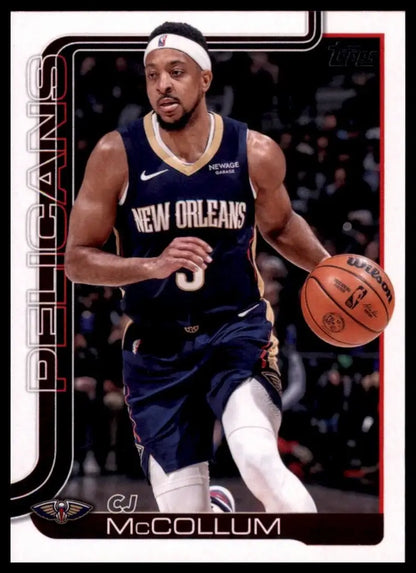2025-26 Topps CJ McCollum #193 New Oreleans Pelicans Basketball Card NBA Sports - Basketball Card