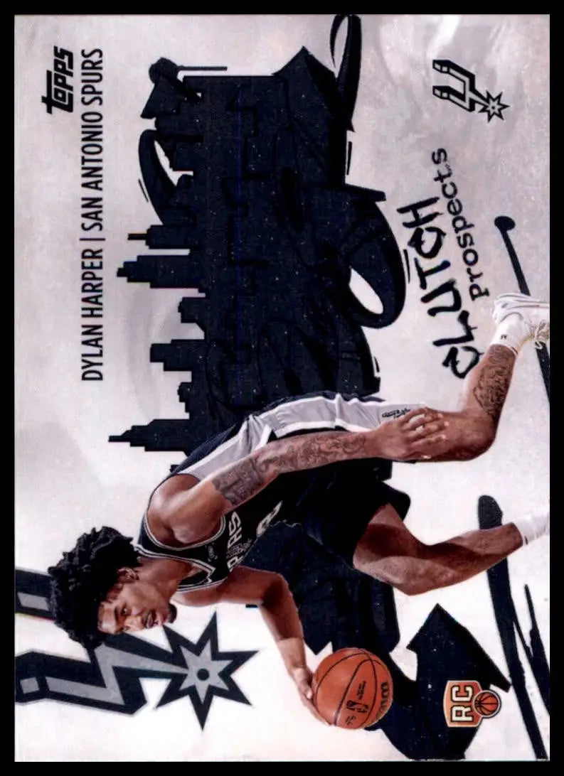 2025-26 Topps Clutch City Prospects Dylan Harper Rookie #CC-2 San Antonio Spurs - Basketball Card Single