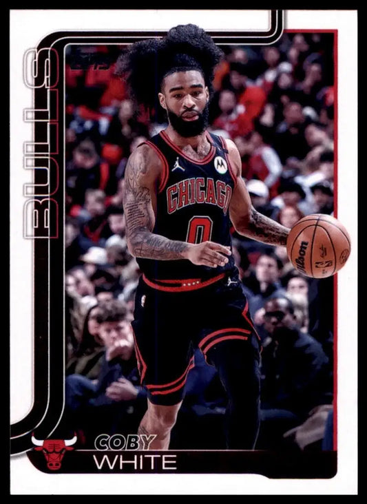 2025-26 Topps Coby White #34 Chicago Bulls Basketball Card NBA Sports