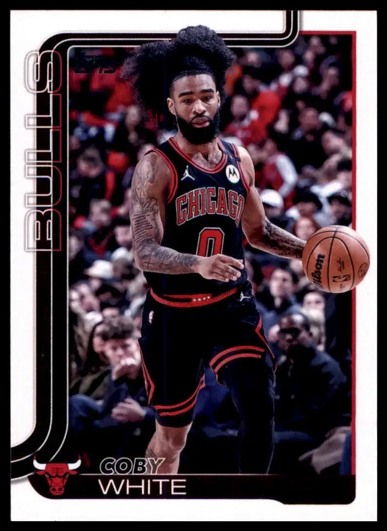 2025-26 Topps Coby White #34 Chicago Bulls Basketball Card NBA Sports - Basketball Card Single