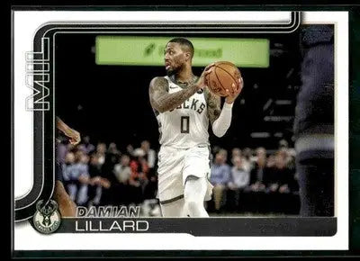 2025-26 Topps Damian Lillard #55 Base Milwaukee Bucks - Basketball Card Single