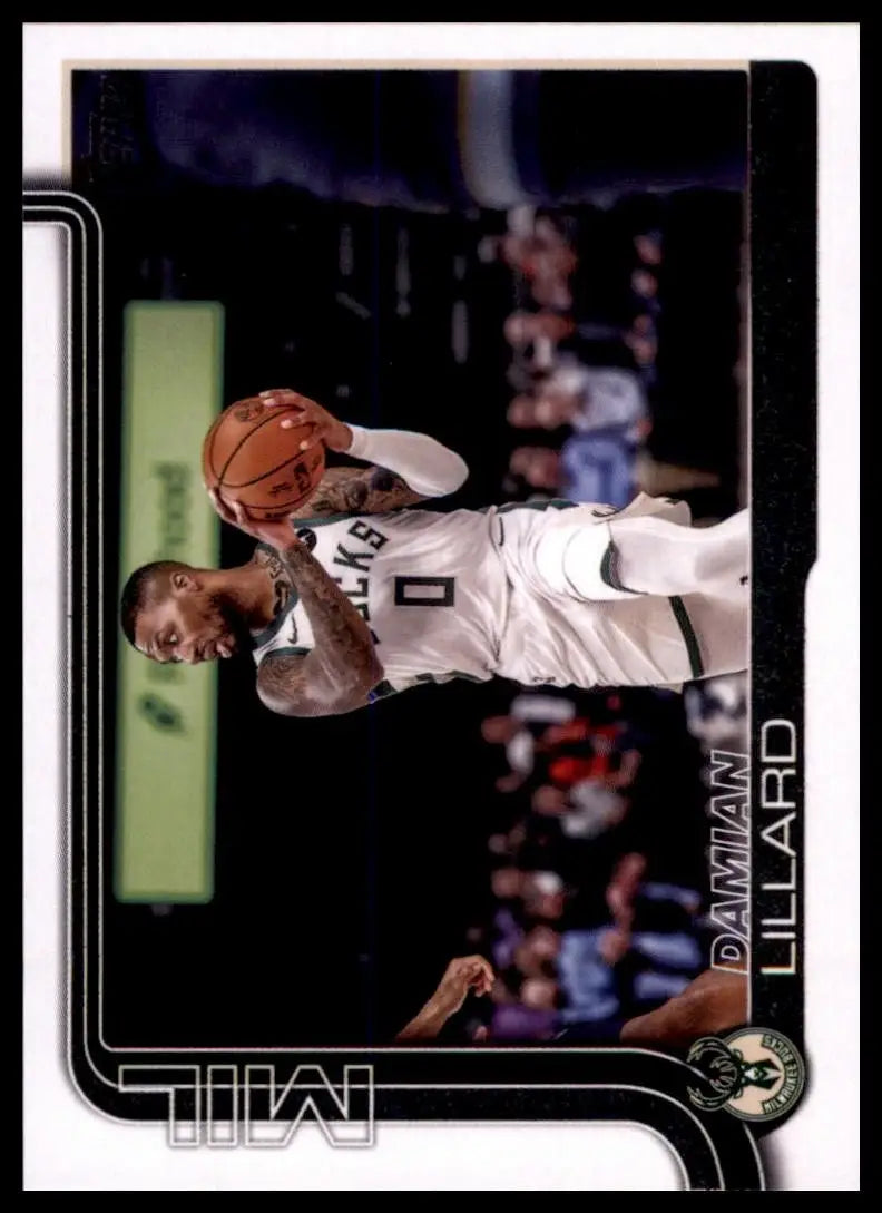 2025-26 Topps Damian Lillard #55 Milwaukee Bucks Basketball Card NBA Sports - Basketball Card Single