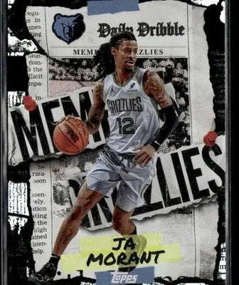 2025-26 Topps #DD-24 Ja Morant The Daily Dribble Memphis Grizzlies - Basketball Card Single