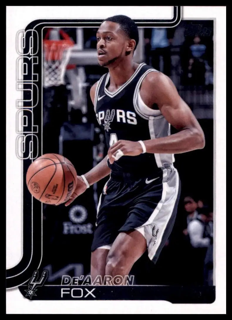 2025-26 Topps DeAaron Fox #196 San Antonio Spurs Basketball Card NBA Sports - Basketball Card Single