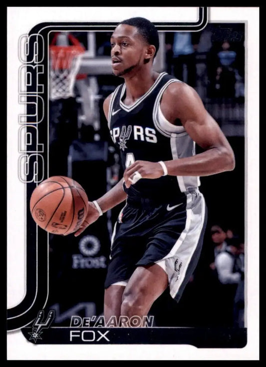 2025-26 Topps DeAaron Fox #196 San Antonio Spurs Basketball Card NBA Sports