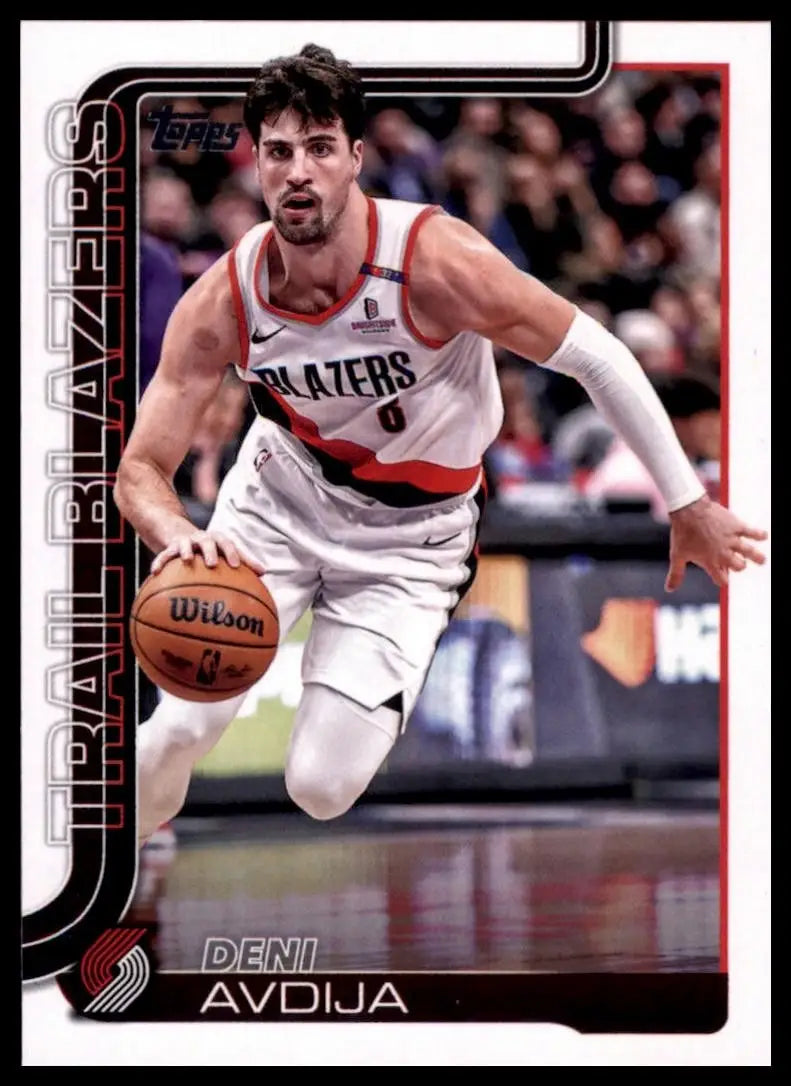 2025-26 Topps Deni Avdija #125 Portland Trail Blazers Basketball Card NBA Sports