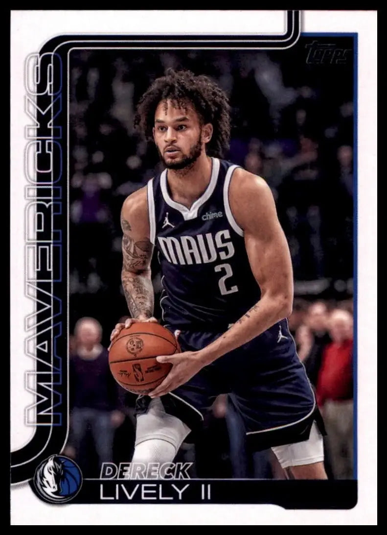 2025-26 Topps Dereck Lively II #172 Dallas Mavericks Basketball Card NBA Sports - Basketball Card