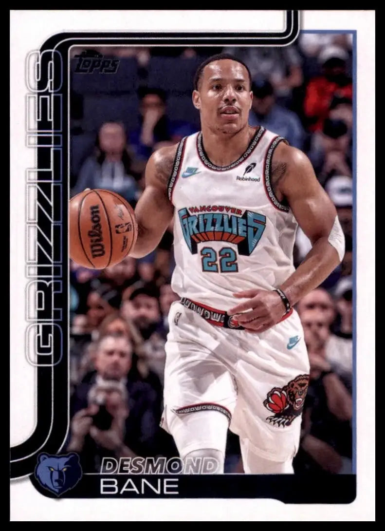 2025-26 Topps Desmond Bane #185 Memphis Grizzlies Basketball Card NBA Sports