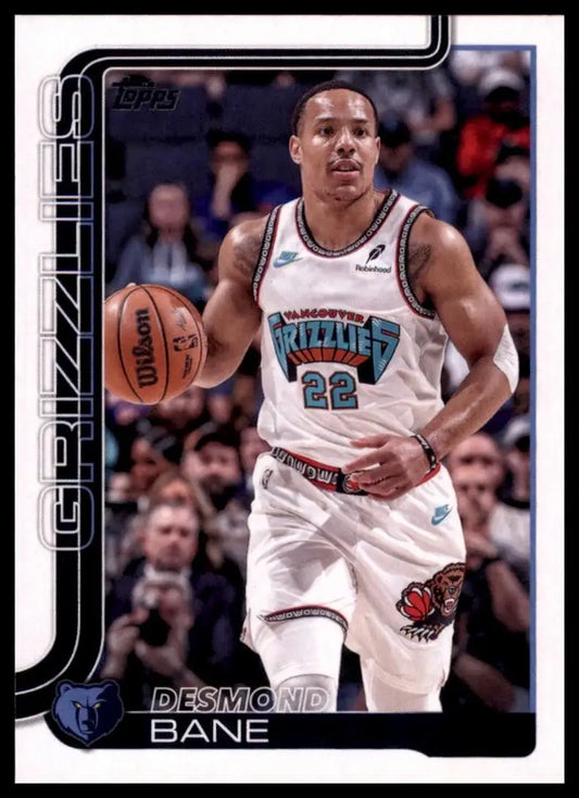 2025-26 Topps Desmond Bane #185 Memphis Grizzlies Basketball Card NBA Sports