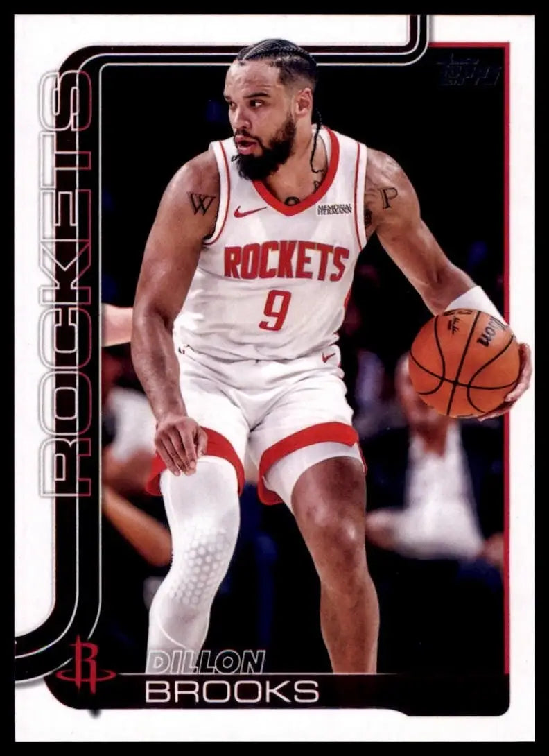 2025-26 Topps Dillon Brooks #181 Houston Rockets Basketball Card NBA Sports - Basketball Card Single