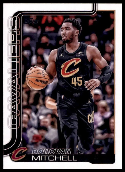2025-26 Topps Donovan Mitchell #80 Cleveland Cavaliers Basketball Card NBA Sport