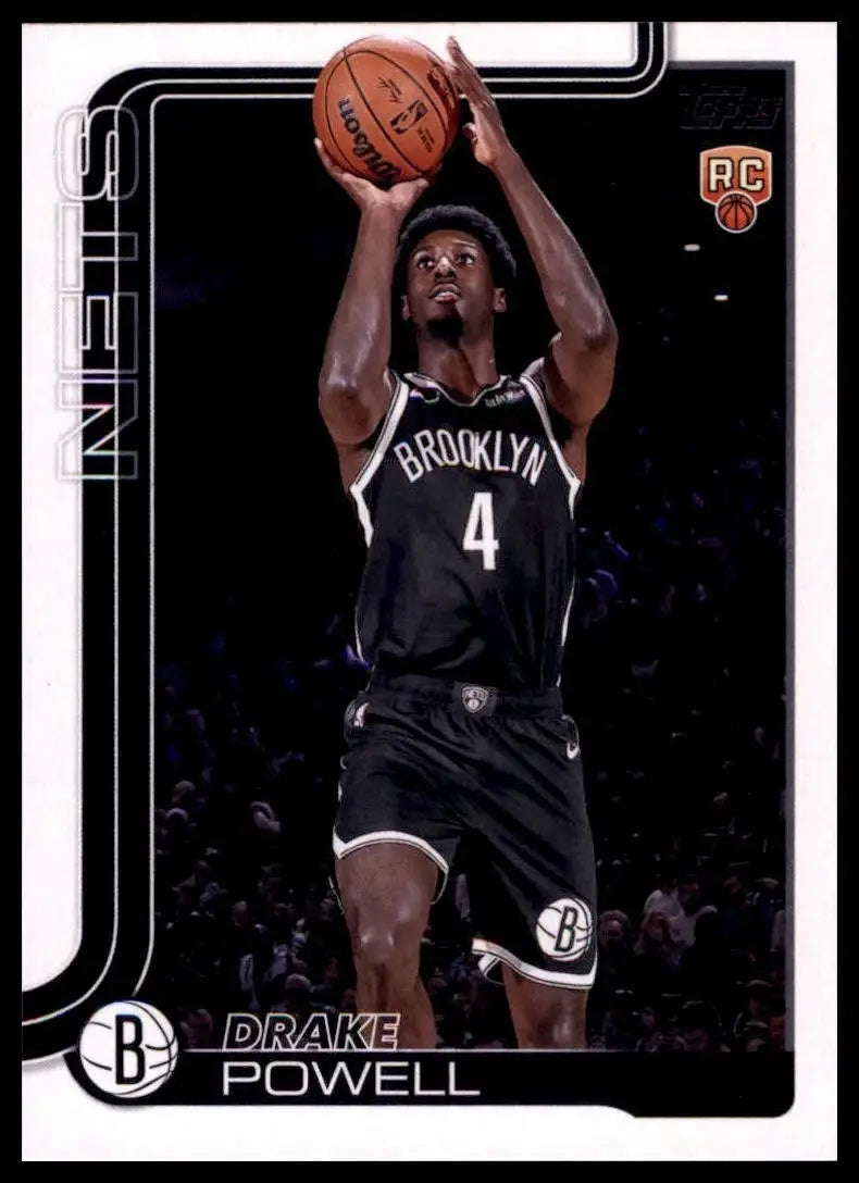 2025-26 Topps Drake Powell Rookie #222 Brooklyn Nets Basketball Card NBA Sports - Basketball Card Single