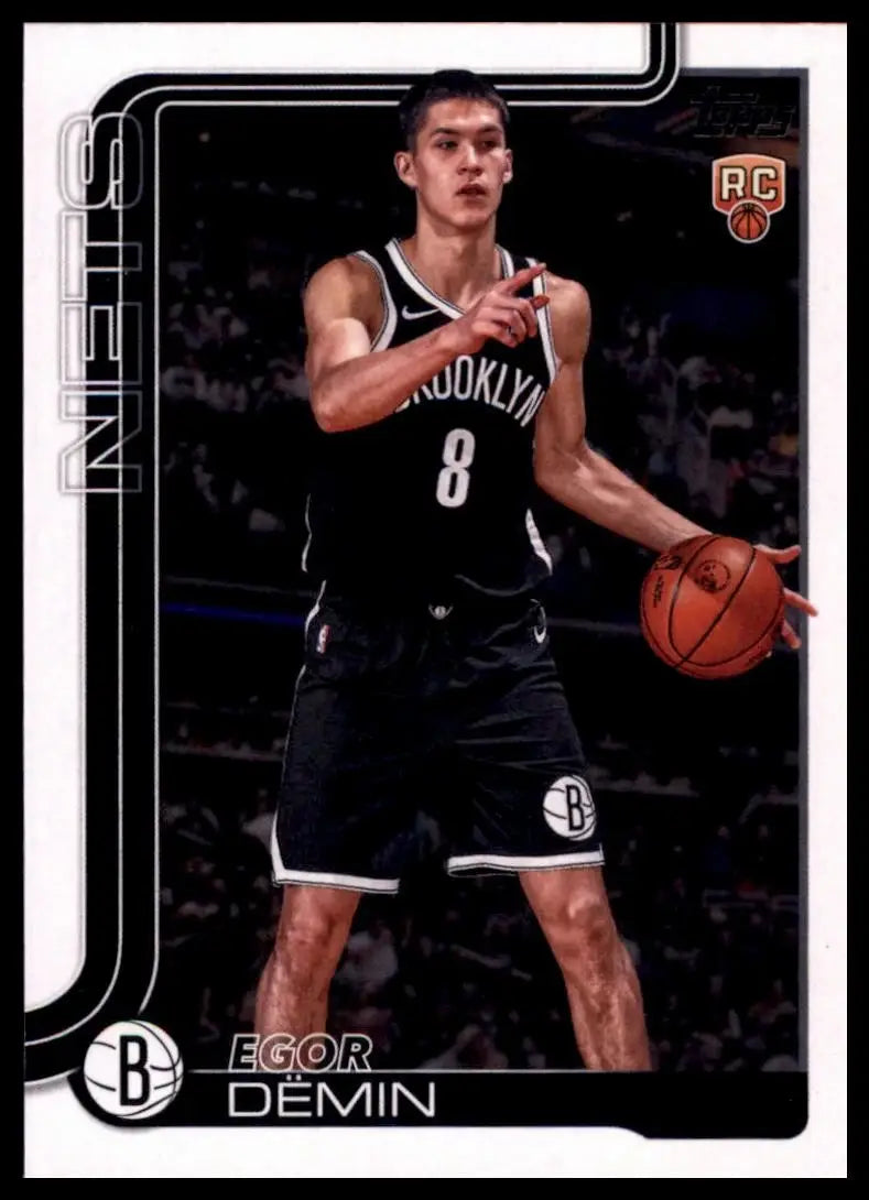 2025-26 Topps Egor Demin Rookie #208 Brooklyn Nets Basketball Card NBA Sports - Basketball Card Single