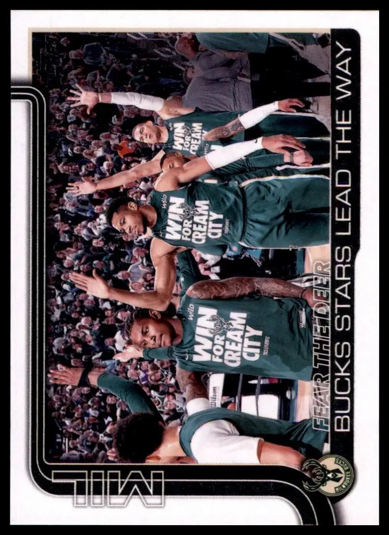 2025-26 Topps Fear The Deer #281 Milwaukee Bucks Basketball Card NBA Sports - Basketball Card Single