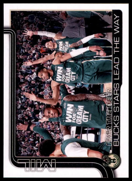 2025-26 Topps Fear The Deer #281 Milwaukee Bucks Basketball Card NBA Sports