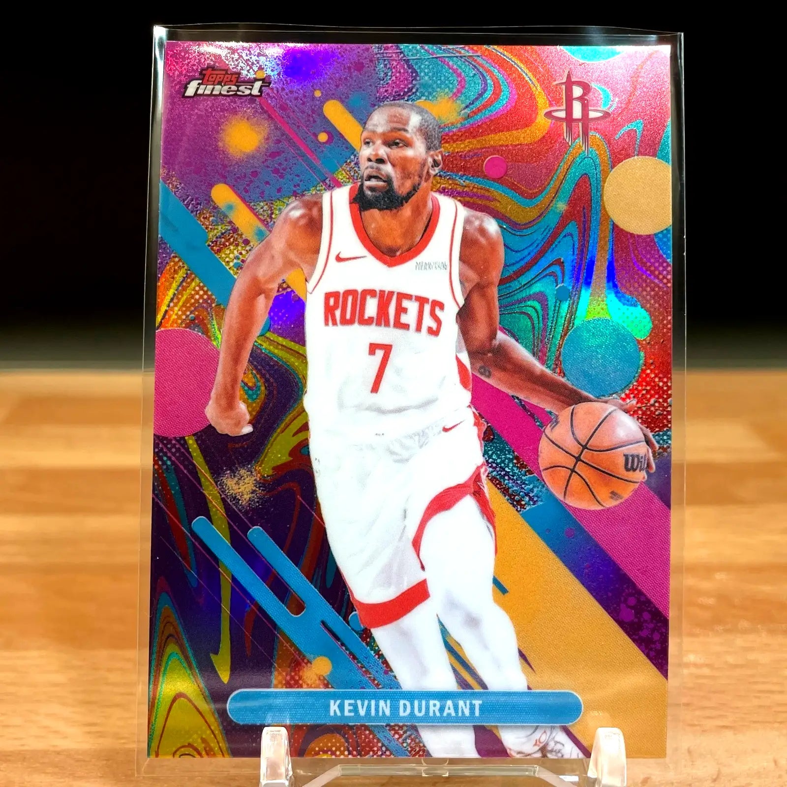 2025-26 Topps Finest Kevin Durant Oil Spill Common #83 Houston Rockets - Basketball Card Single