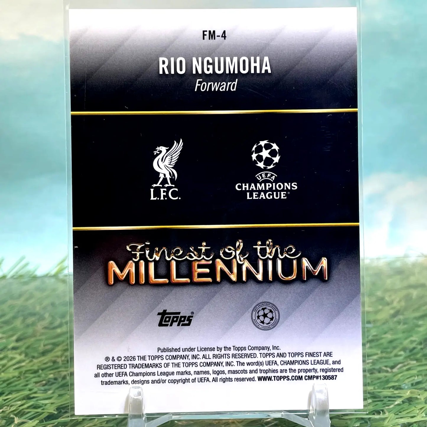 2025-26 Topps Finest UEFA CC Finest of the Millennium Rio Ngumoha Rookie (RC)
