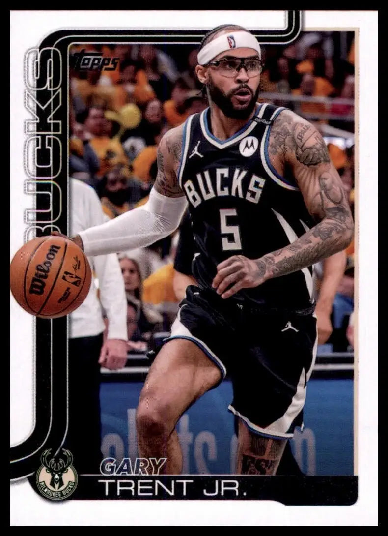 2025-26 Topps Gary Trent Jr #59 Milwaukee Bucks Basketball Card NBA Sports