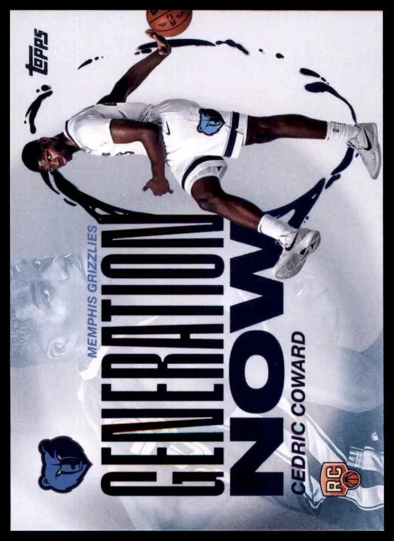2025-26 Topps Generation Now Cedric Coward Rookie #GN-11 Memphis Grizzlies Card - Basketball Card Single