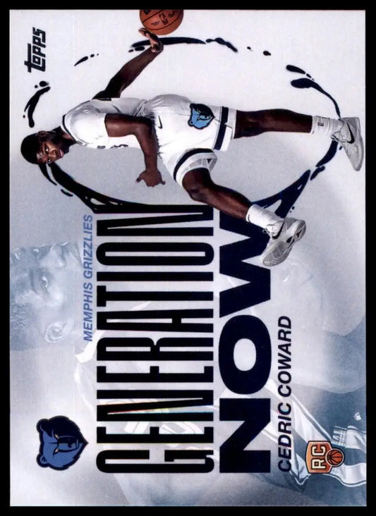 2025-26 Topps Generation Now Cedric Coward Rookie #GN-11 Memphis Grizzlies Card - Basketball Card Single