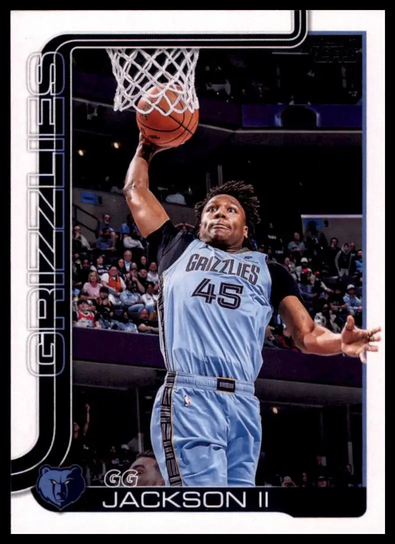 2025-26 Topps GG Jackson II #249 Memphis Grizzlies Basketball Card NBA Sports - Basketball Card Single