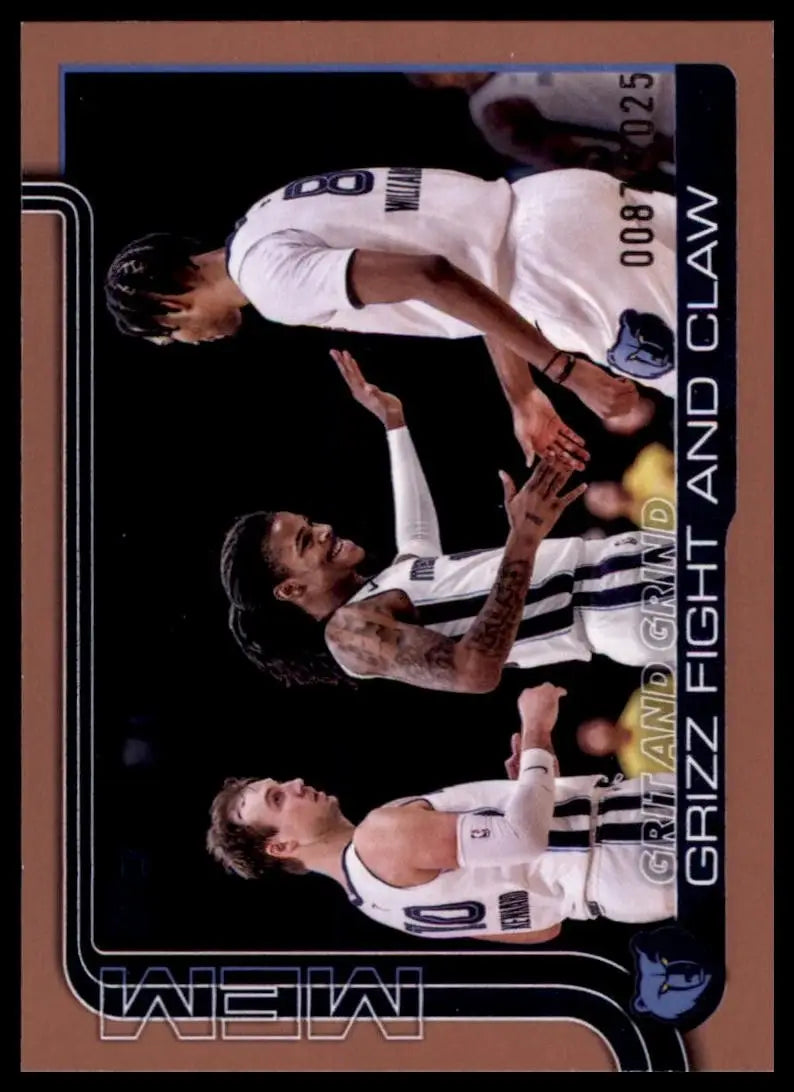 2025-26 Topps Gold /2025 Grit and Grind #298 Memphis Grizzlies Basketball Card - Basketball Card Single