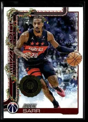 2025-26 Topps Holiday Alex Sarr #H75 Washington Wizards - Basketball Card Single