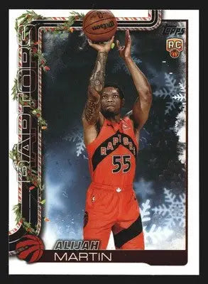 2025-26 Topps Holiday Alijah Martin #H199 RC Toronto Raptors Rookie - Basketball Card Single