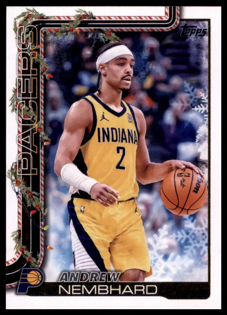 2025-26 Topps Holiday Andrew Nembhard #H42 Indiana Pacers Basketball Card NBA - Basketball Card Single