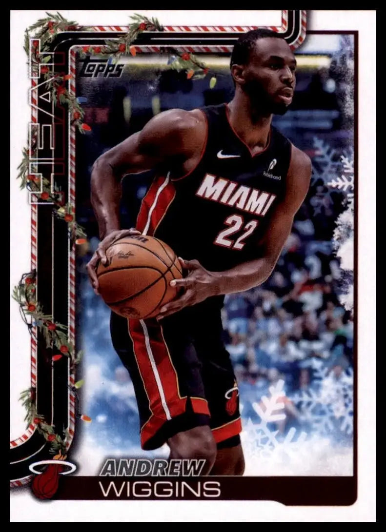 2025-26 Topps Holiday Andrew Wiggins #H62 Miami Heat Basketball Card NBA Sports - Basketball Card Single