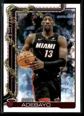 2025-26 Topps Holiday Bam Adebayo #H60 Base Miami Heat - Basketball Card Single