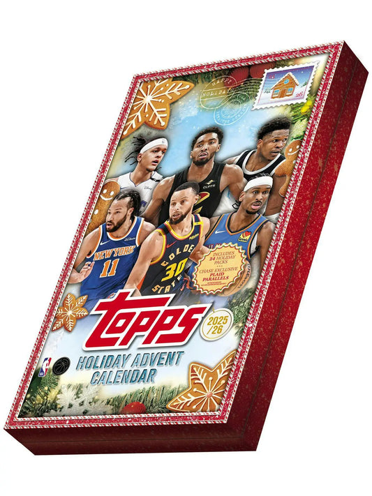 2025-26 Topps Holiday Basketball Countdown Calendar Box | Columbia Sports Cards - Sports Card Hobby Boxes