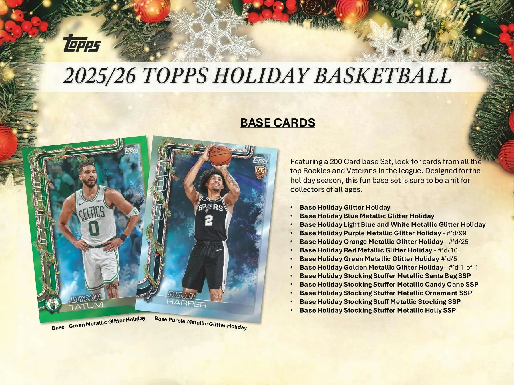 2025-26 Topps Holiday Basketball Mega Box | Columbia Sports Cards - Sports Card Hobby Boxes