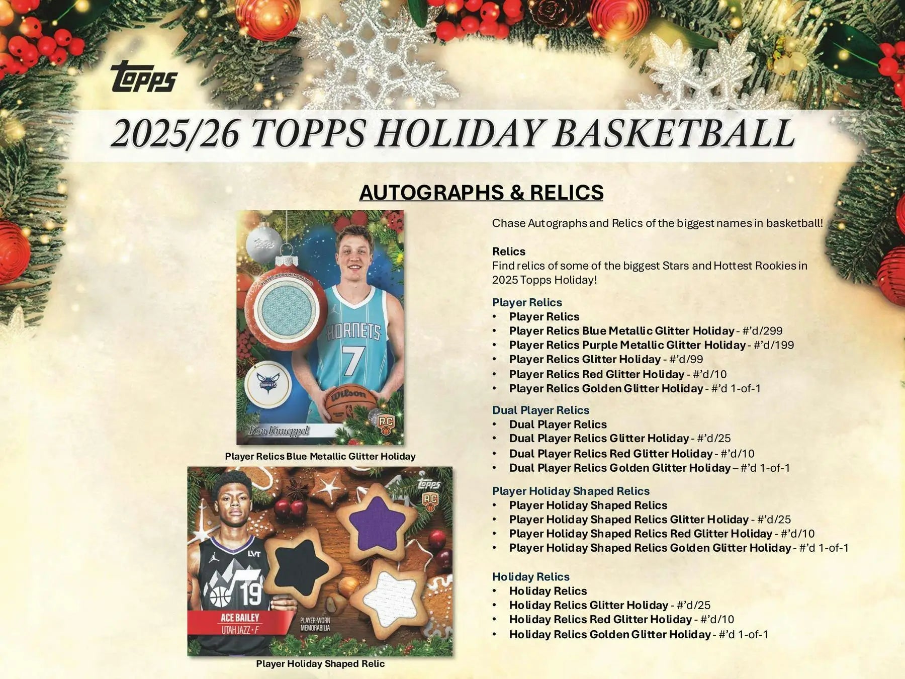 2025-26 Topps Holiday Basketball Mega Box | Columbia Sports Cards - Sports Card Hobby Boxes