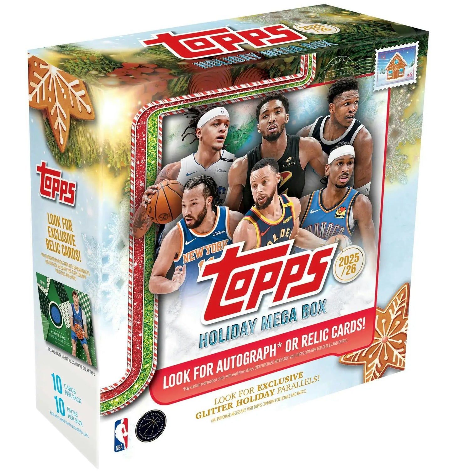 2025-26 Topps Holiday Basketball Mega Box | Columbia Sports Cards - Sports Card Hobby Boxes