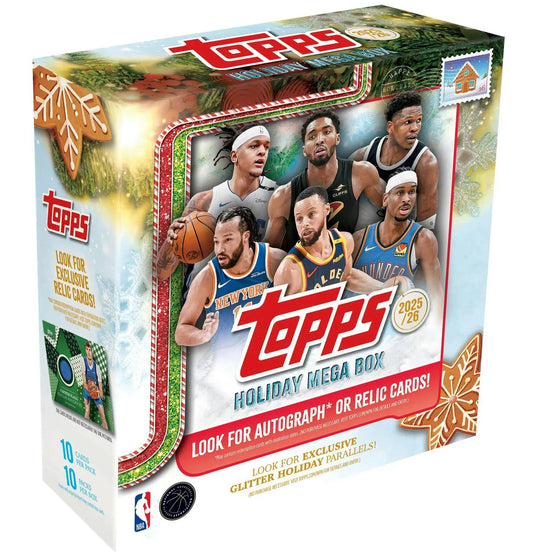 2025-26 Topps Holiday Basketball Mega Box | Columbia Sports Cards - Sports Card Hobby Boxes
