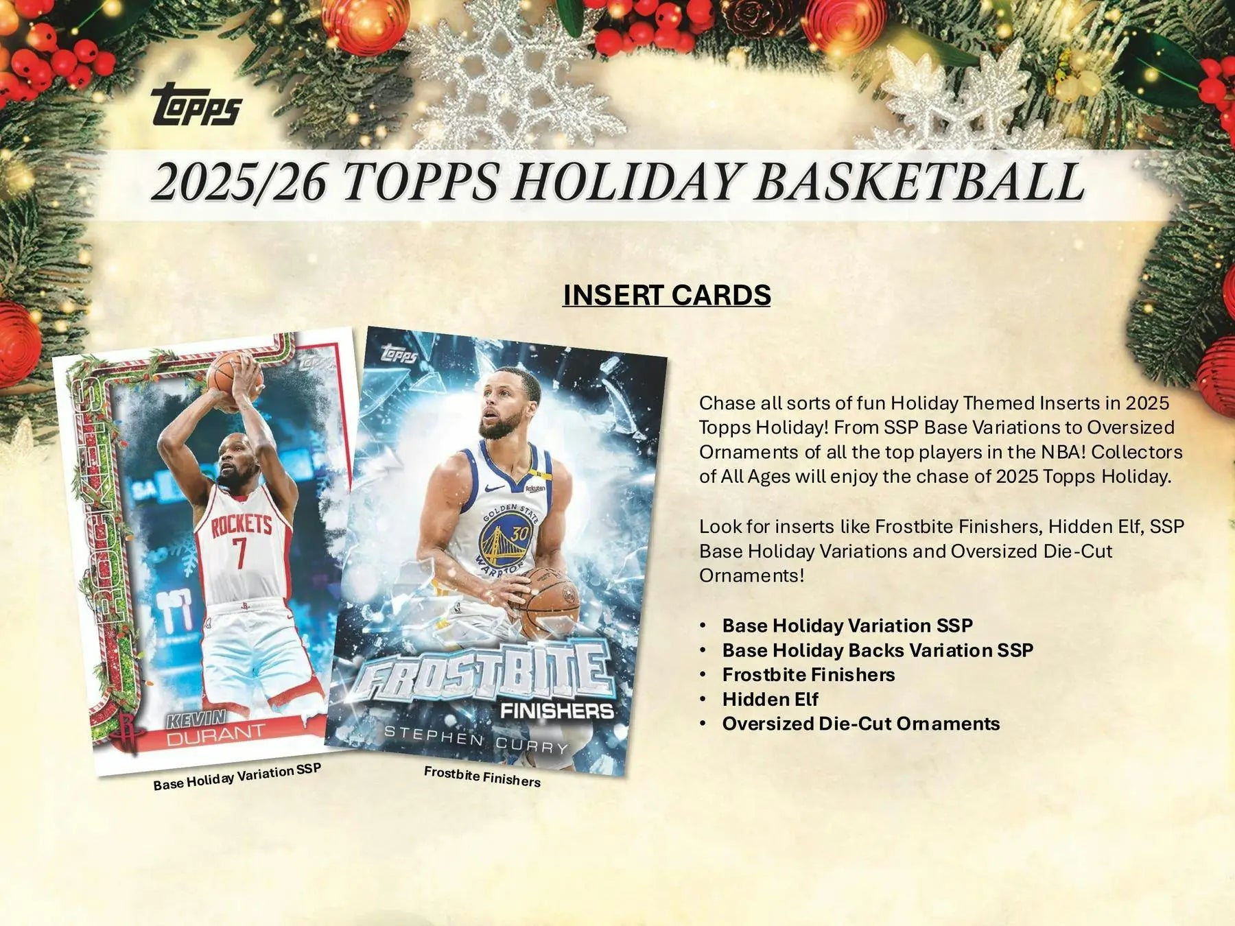 2025-26 Topps Holiday Basketball Mega Box | Columbia Sports Cards - Sports Card Hobby Boxes