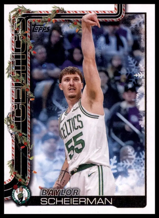 2025-26 Topps Holiday Baylor Scheierman #H5 Boston Celtics Basketball Card NBA