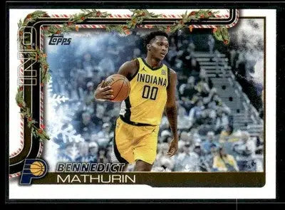 2025-26 Topps Holiday Bennedict Mathurin #H39 Indiana Pacers - Basketball Card Single