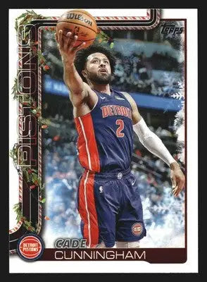 2025-26 Topps Holiday Cade Cunningham #H32 Detroit Pistons