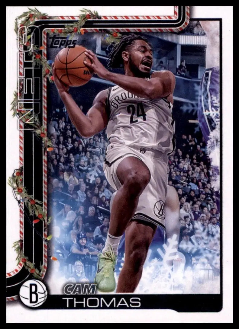 2025-26 Topps Holiday Cam Thomas #H10 Brooklyn Nets Basketball Card NBA Sports - Basketball Card Single
