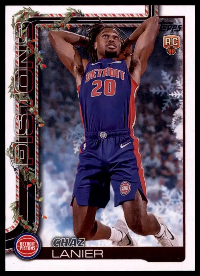 2025-26 Topps Holiday Chaz Lanier Rookie #H197 Detroit Pistons Basketball Card - Basketball Card Single