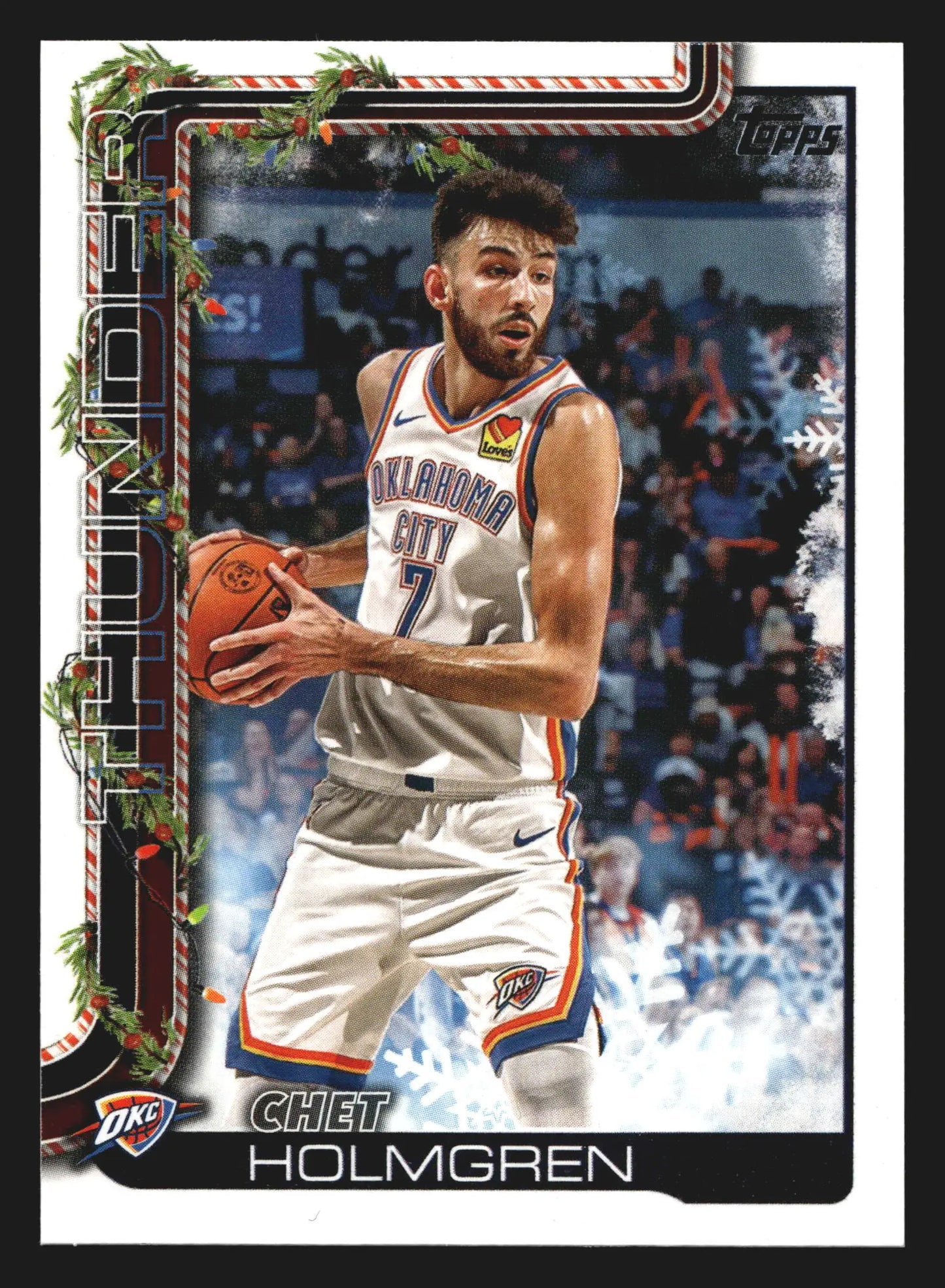 2025-26 Topps Holiday Chet Holmgren #H93 Thunder - Basketball Card Single