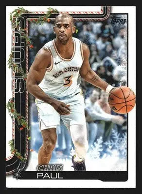 2025-26 Topps Holiday Chris Paul #H159 San Antonio Spurs - Basketball Card Single