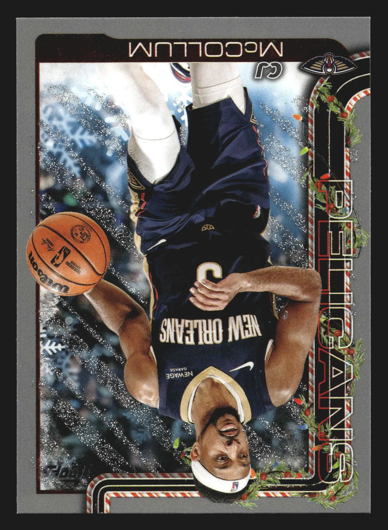 2025-26 Topps Holiday CJ McCollum #H155 Holiday Glitter New Orleans Pelicans