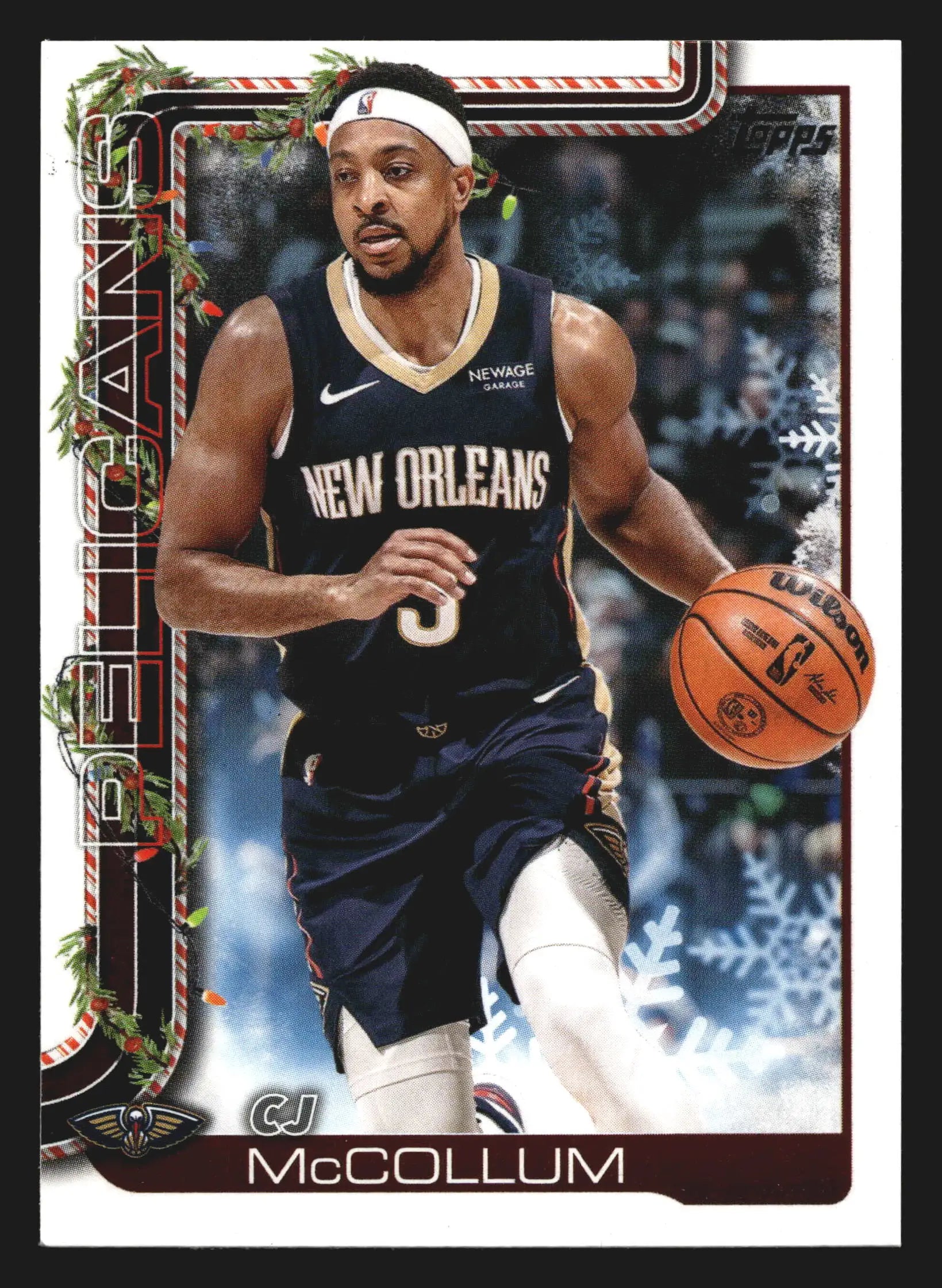 2025-26 Topps Holiday CJ McCollum #H155 New Orleans Pelicans