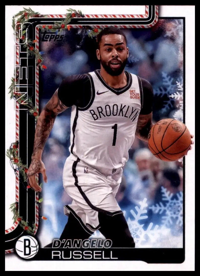 2025-26 Topps Holiday DAngelo Russell #H7 Brooklyn Nets Basketball Card NBA - Basketball Card Single
